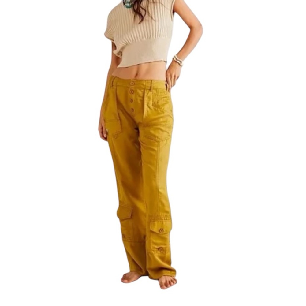 Free people straight leg utility pants size 2